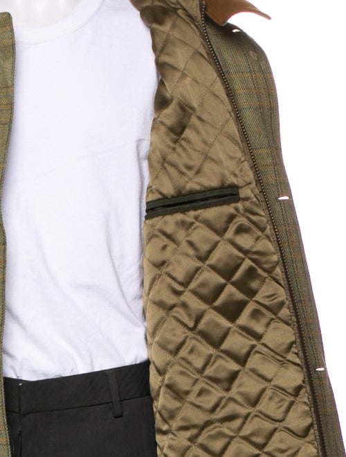 Lock & Co. Hatters Wool Plaid Print Coat