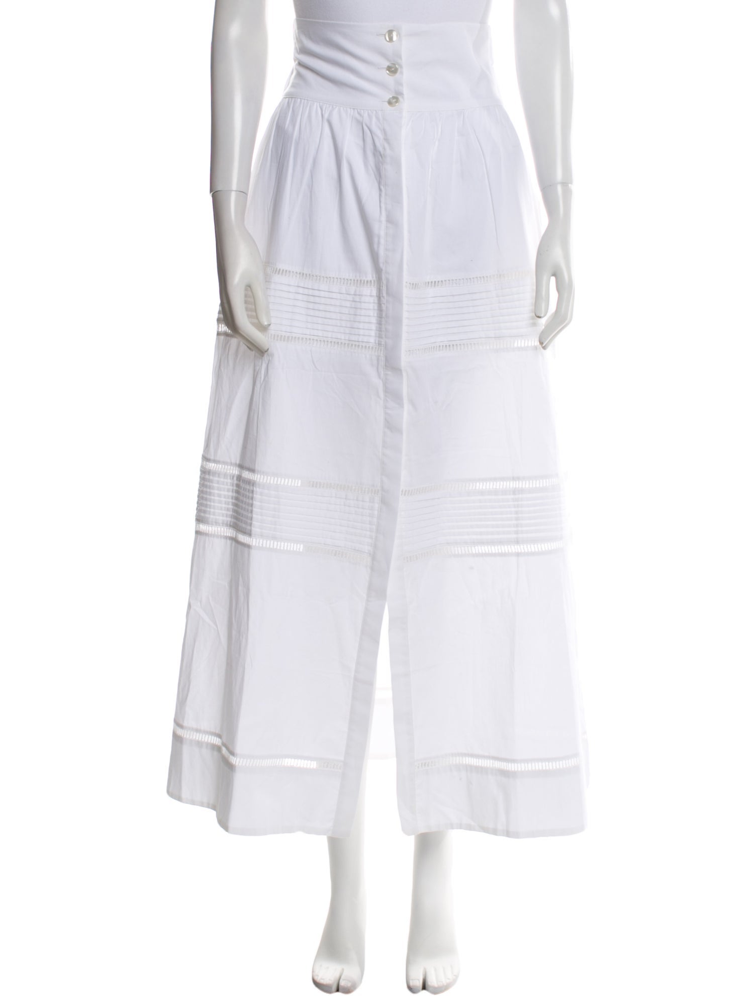 Loretta Caponi Linen Long Skirt