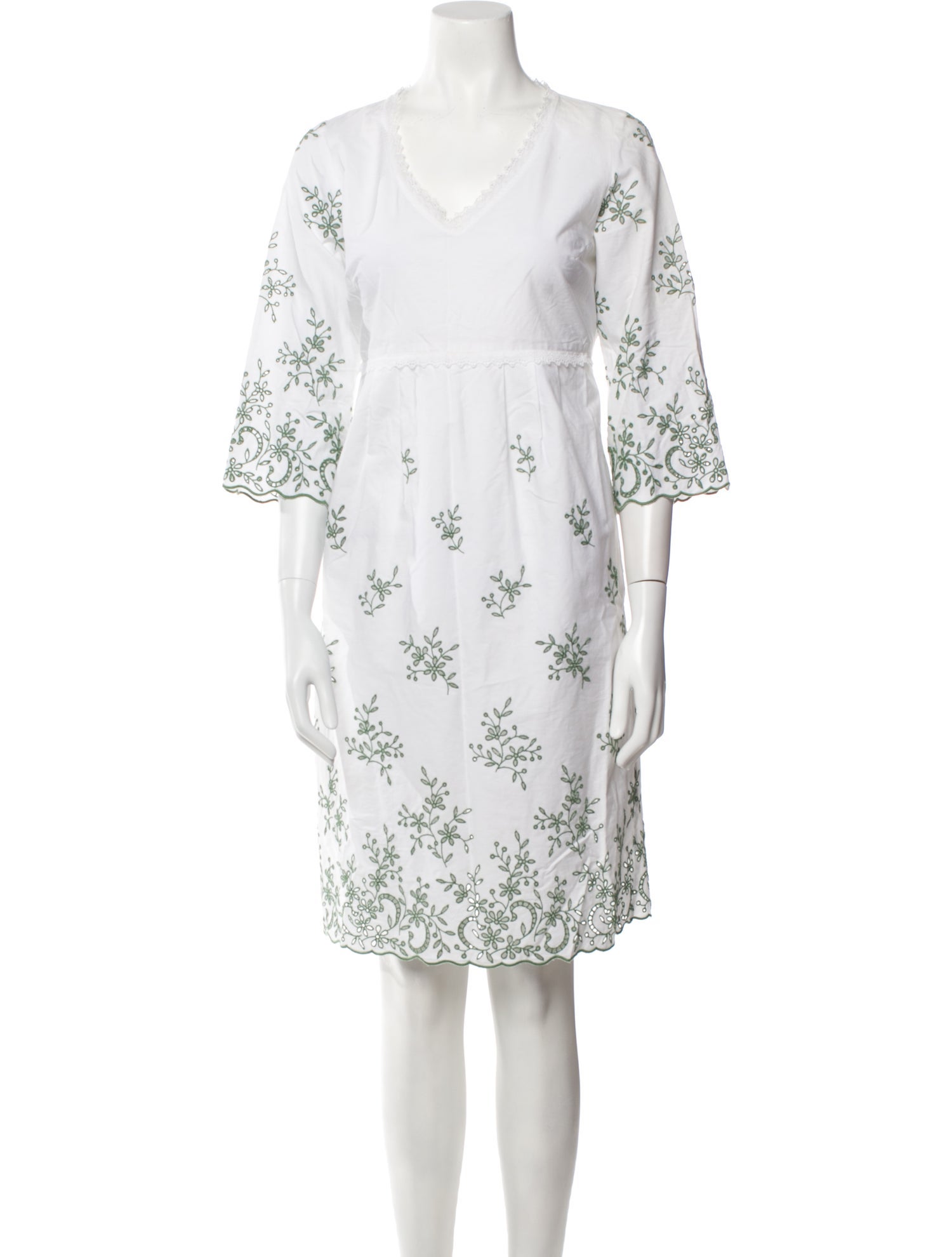 Loretta Caponi Floral Print Mini Dress