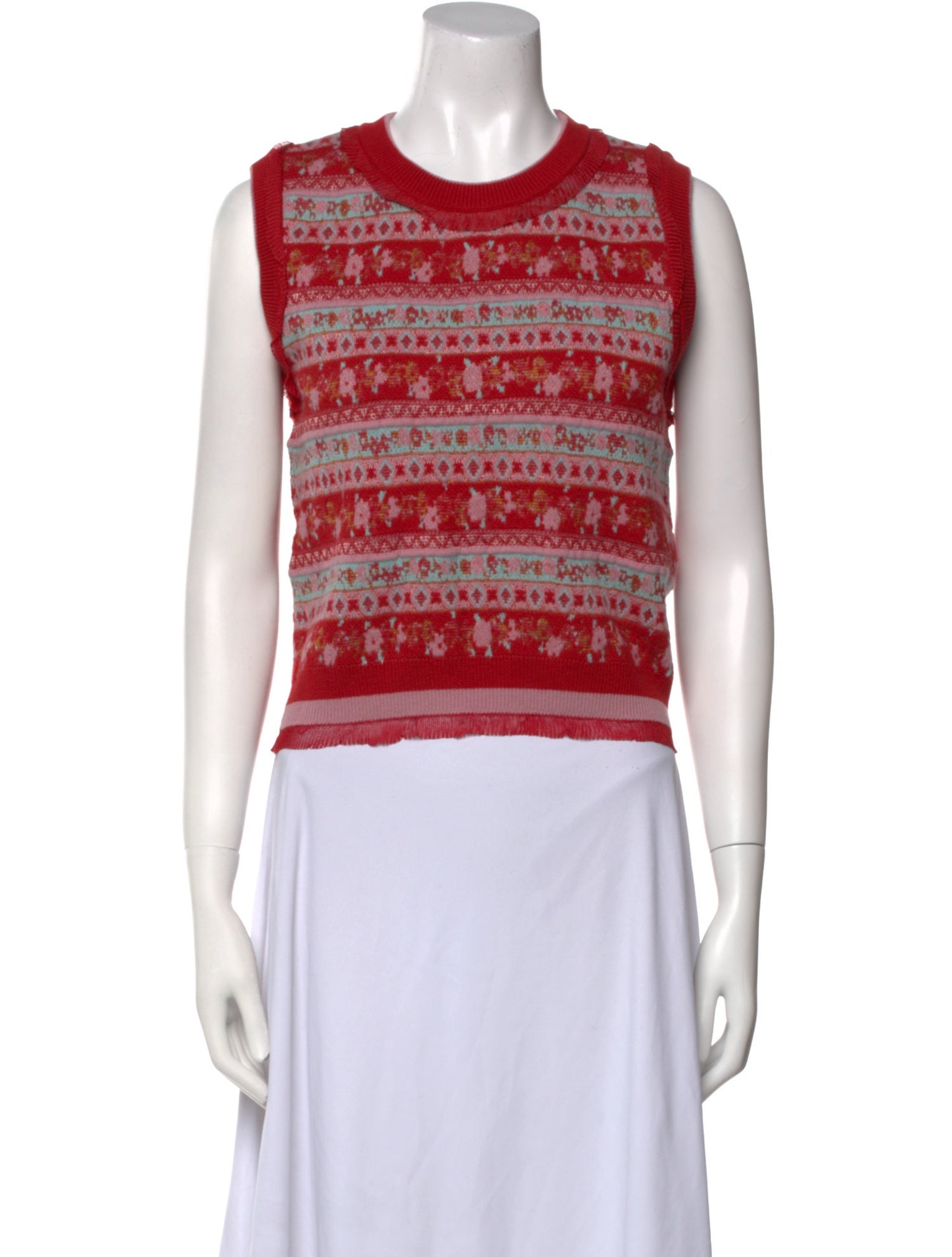 Loretta Caponi Wool Striped Sweater