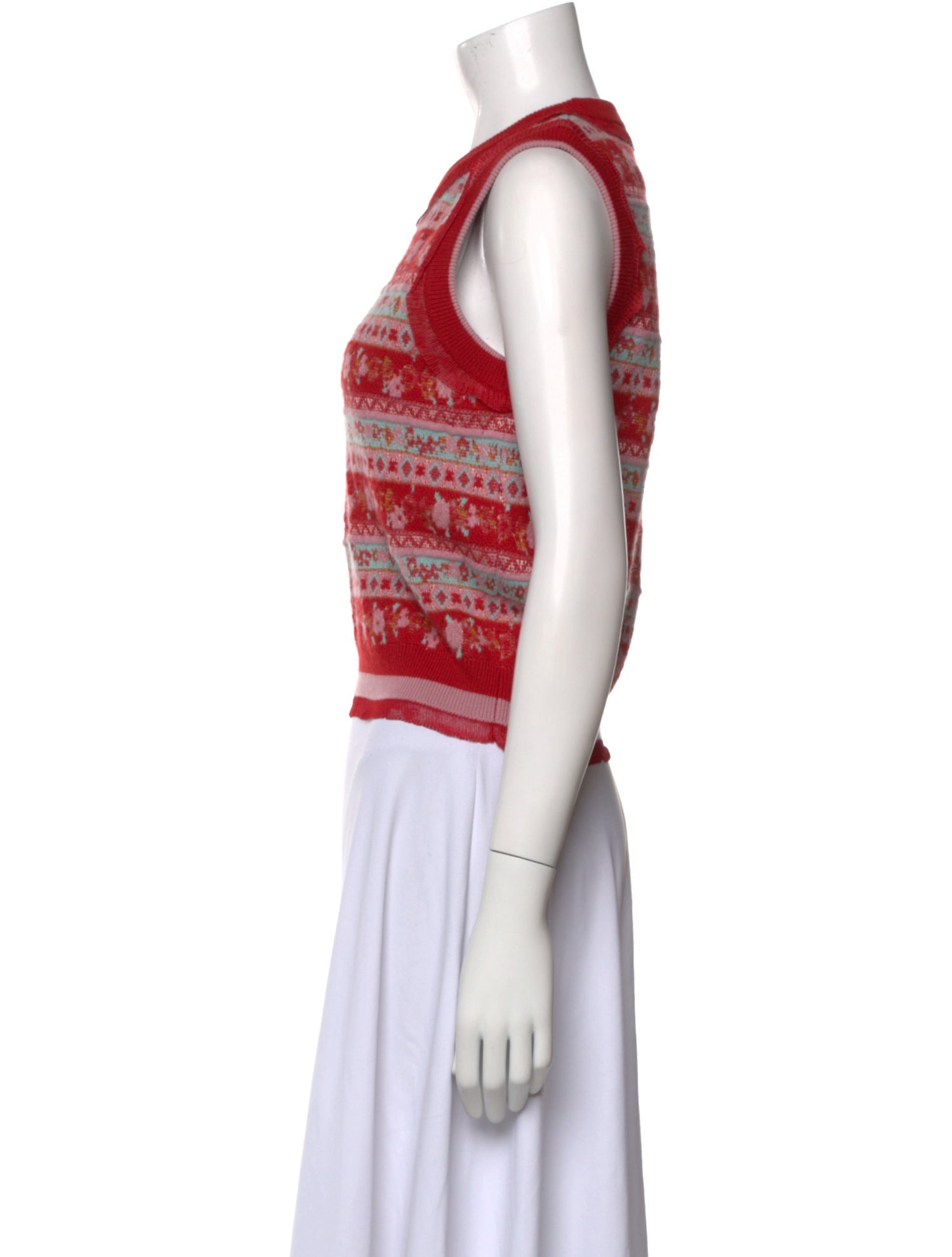 Loretta Caponi Wool Striped Sweater