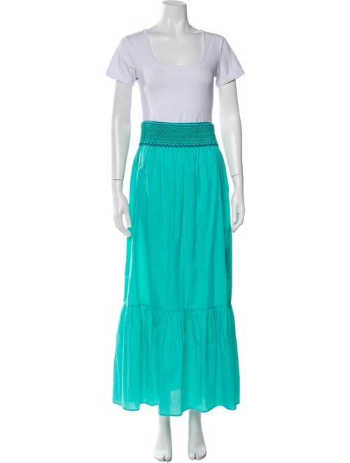 Loretta Caponi Embroidered Accent Skirt Set