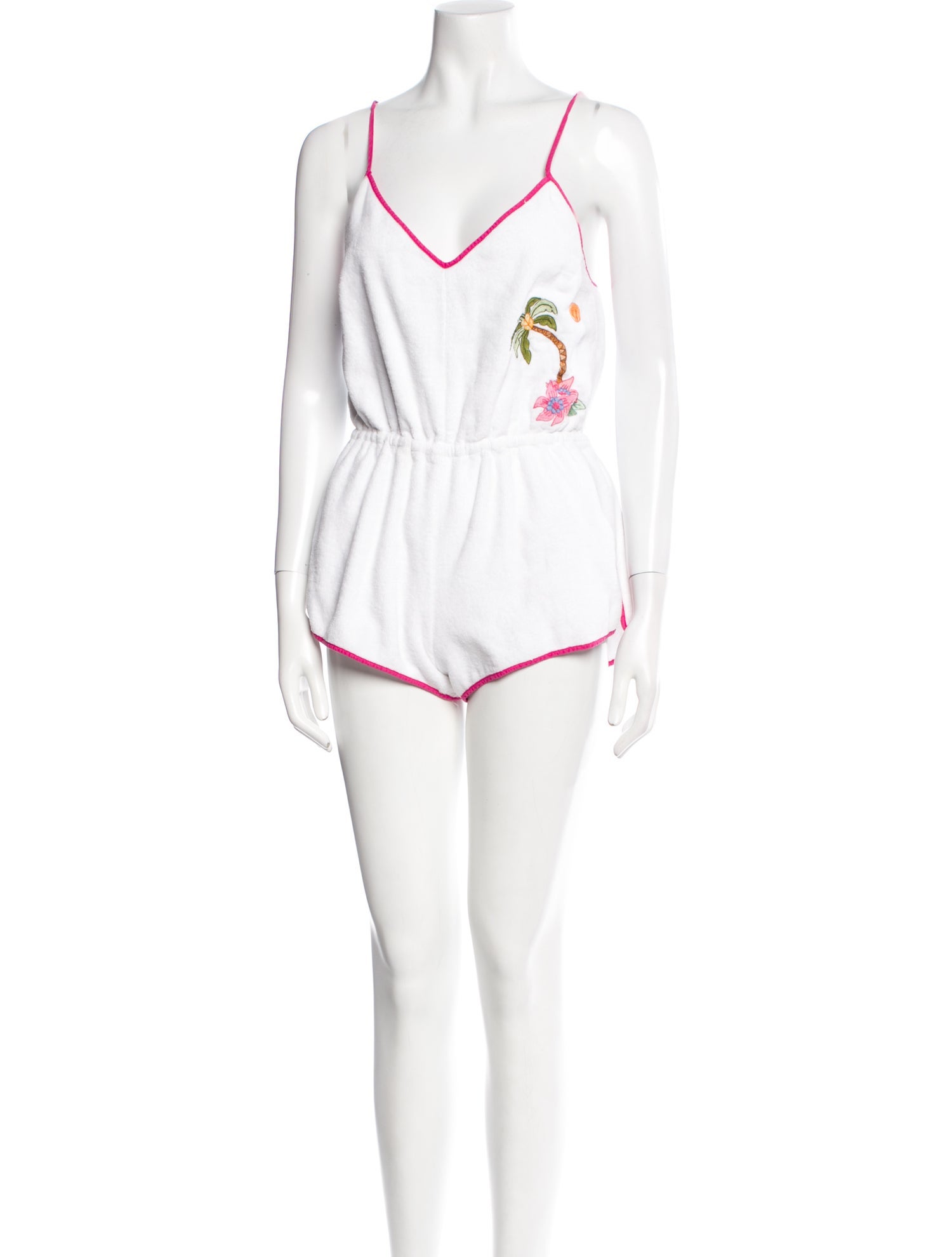 Loretta Caponi V-Neck Romper