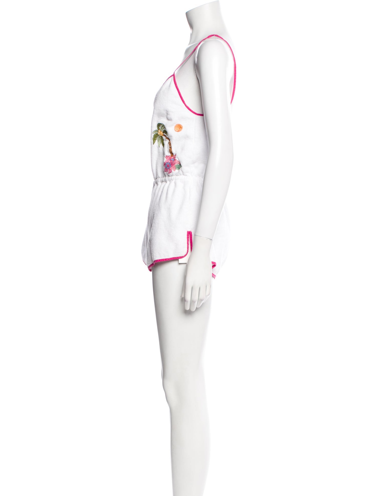 Loretta Caponi V-Neck Romper