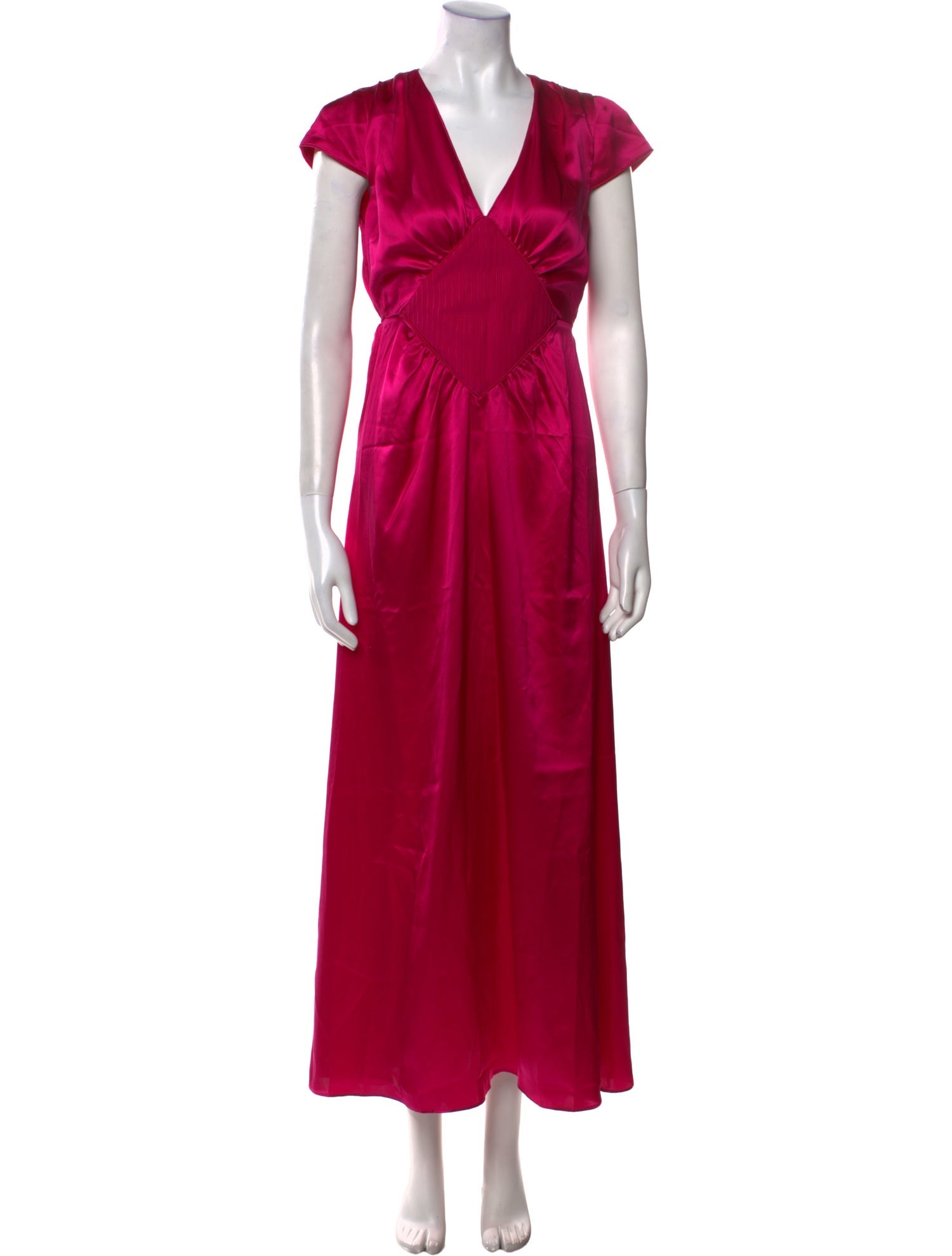 Loretta Caponi Silk Long Dress