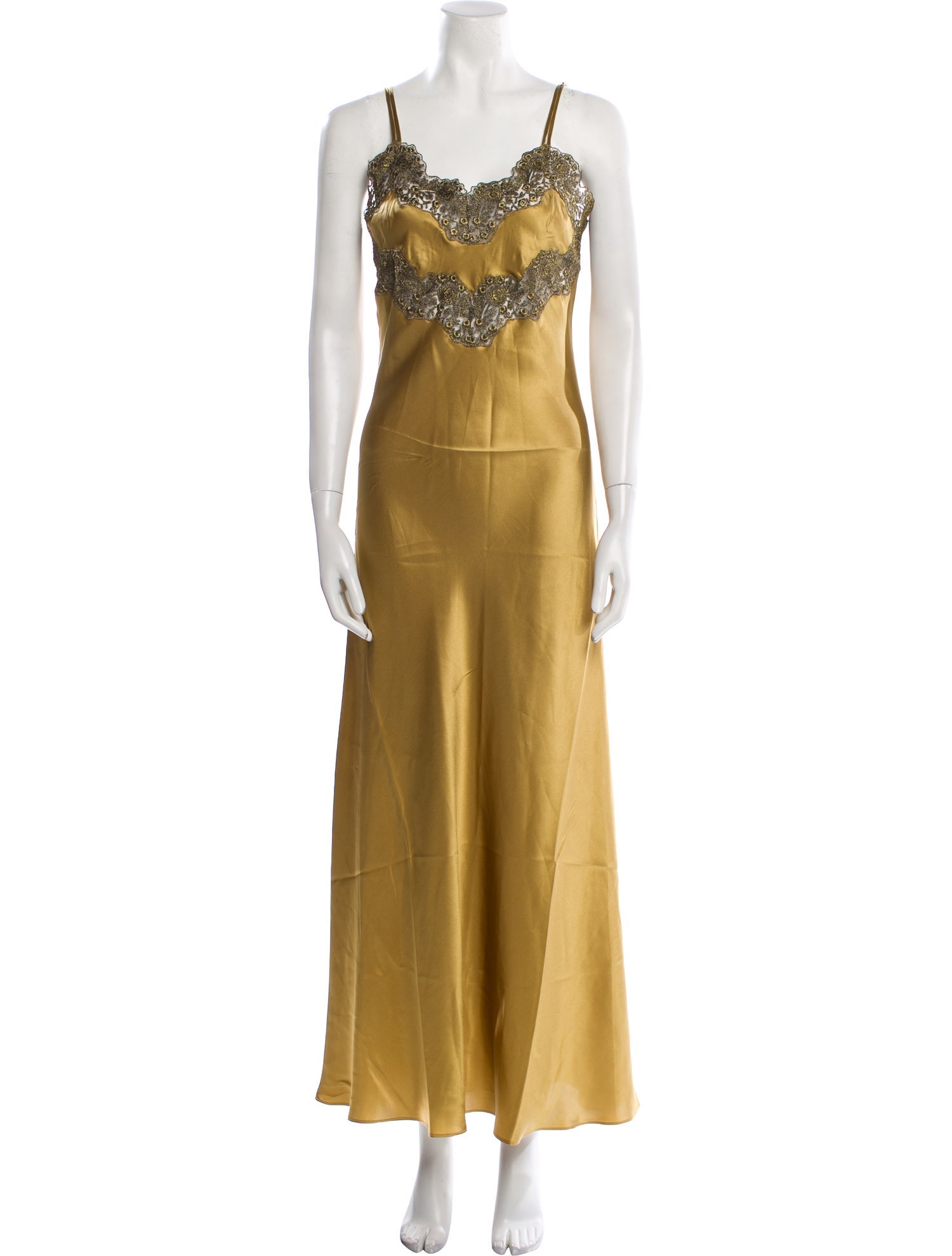 Loretta Caponi Silk Long Dress