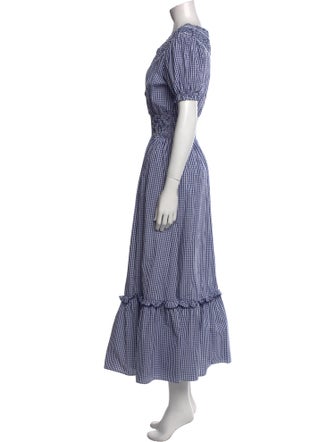 Loretta Caponi Striped Long Dress