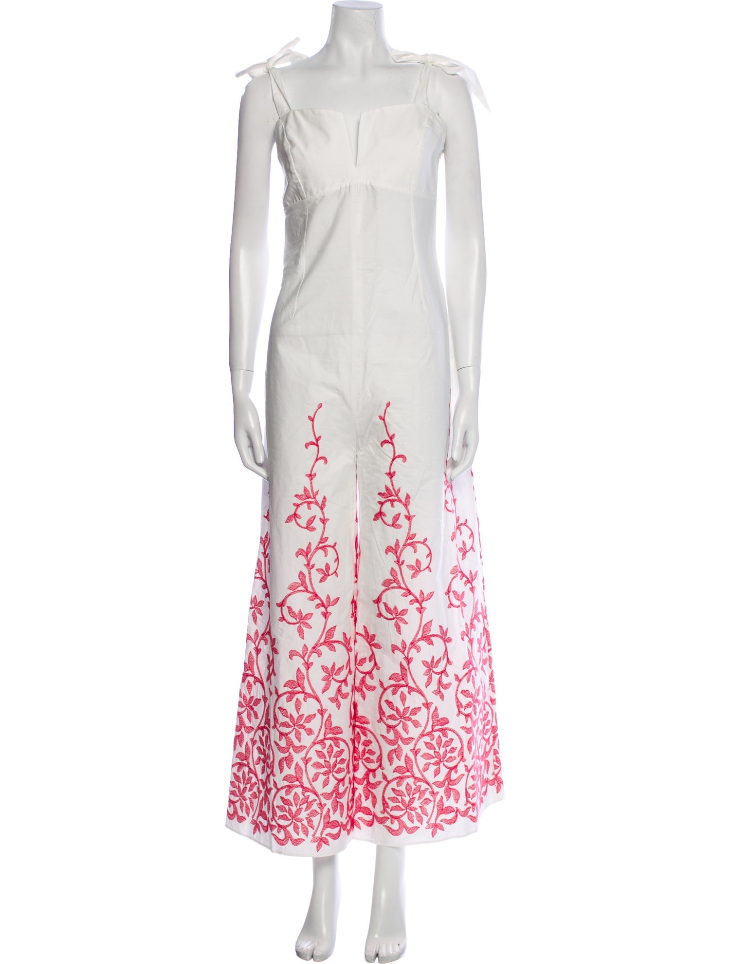 Loretta Caponi Floral Print V-Neck Jumpsuit