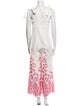 Loretta Caponi Floral Print V-Neck Jumpsuit