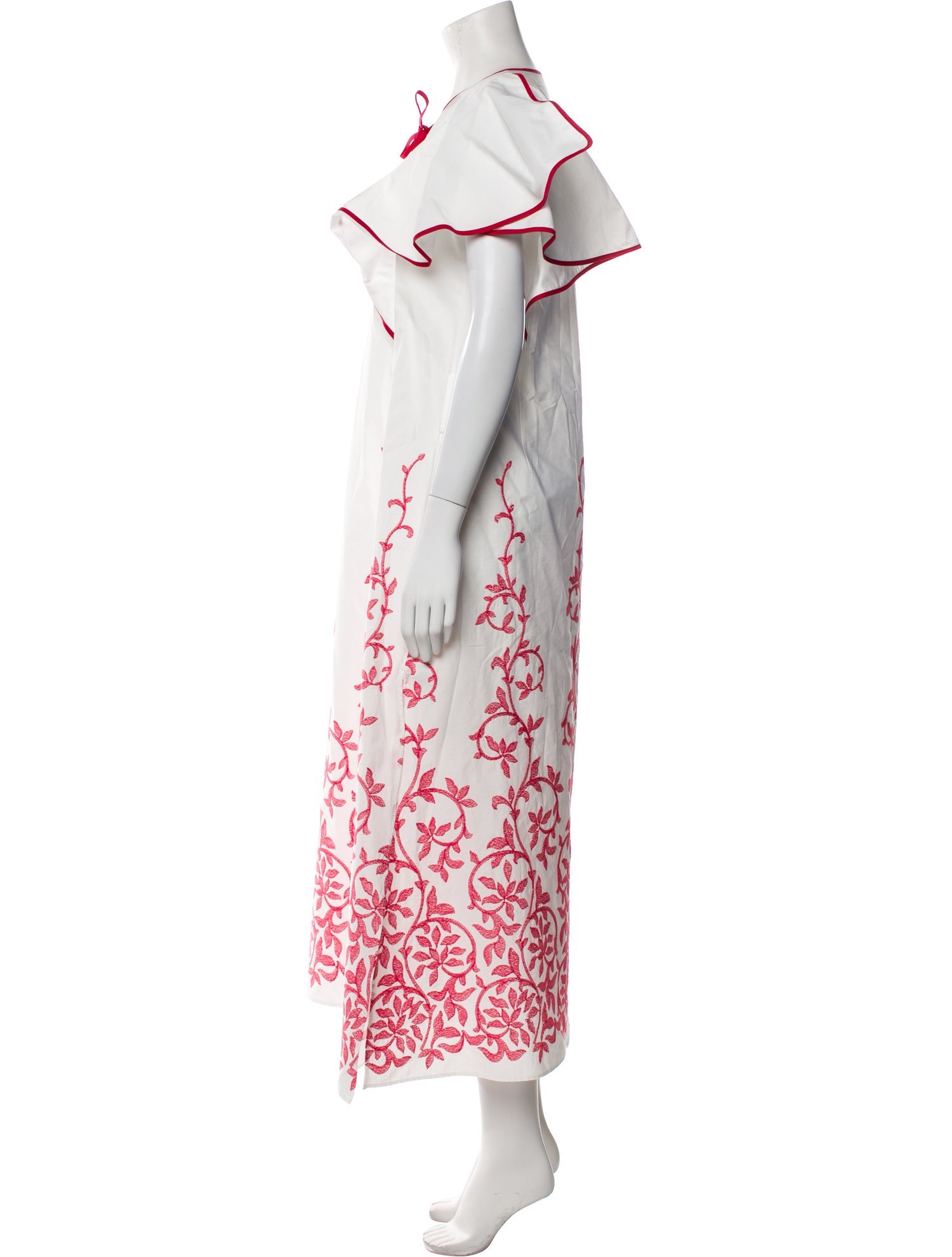 Loretta Caponi Printed Long Dress