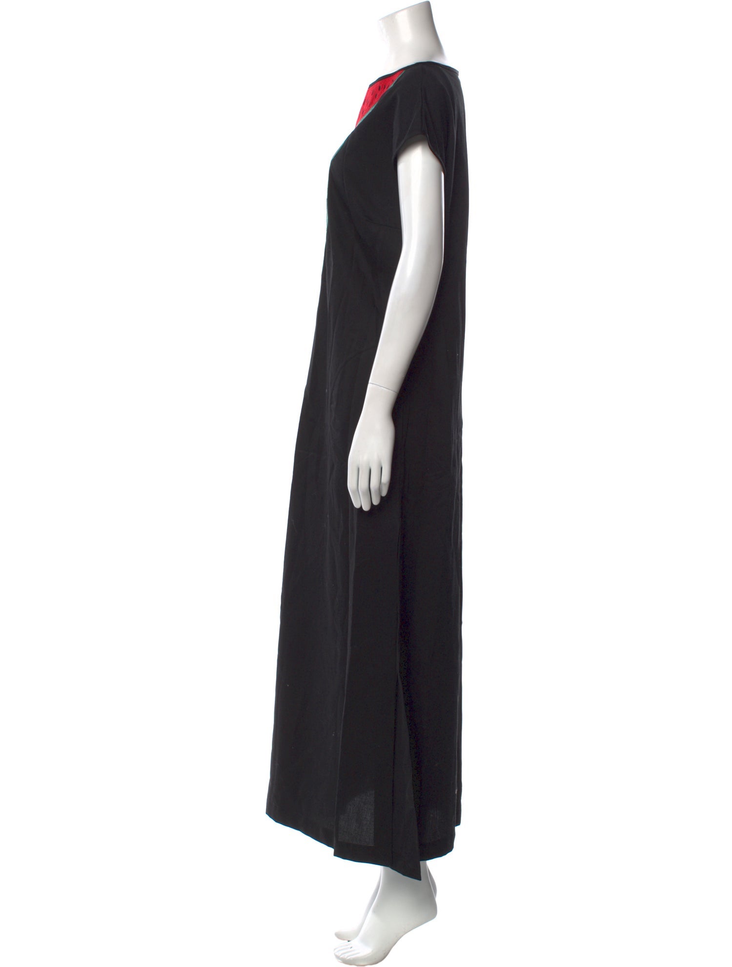 Loretta Caponi Graphic Print Long Dress