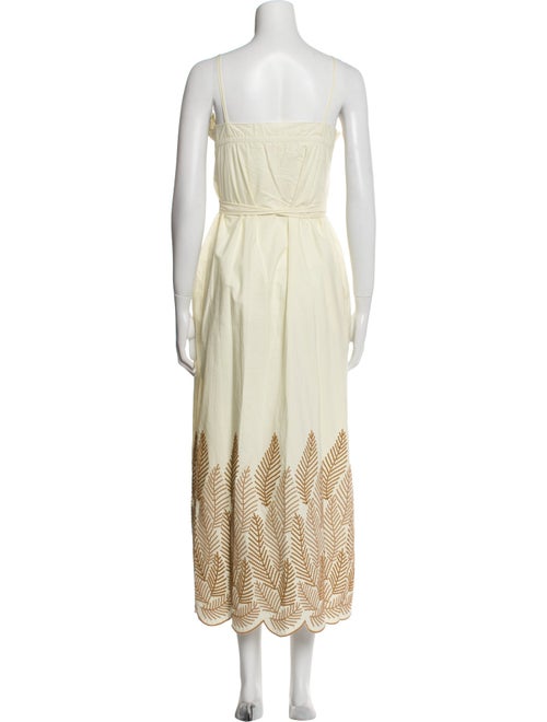 Loretta Caponi V-Neck Long Dress