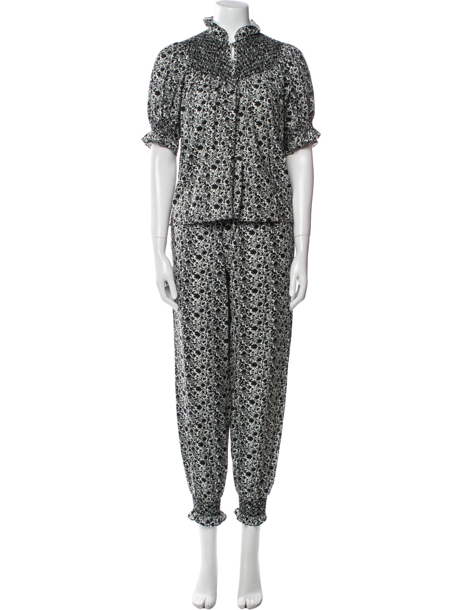 Loretta Caponi Printed Pant Set
