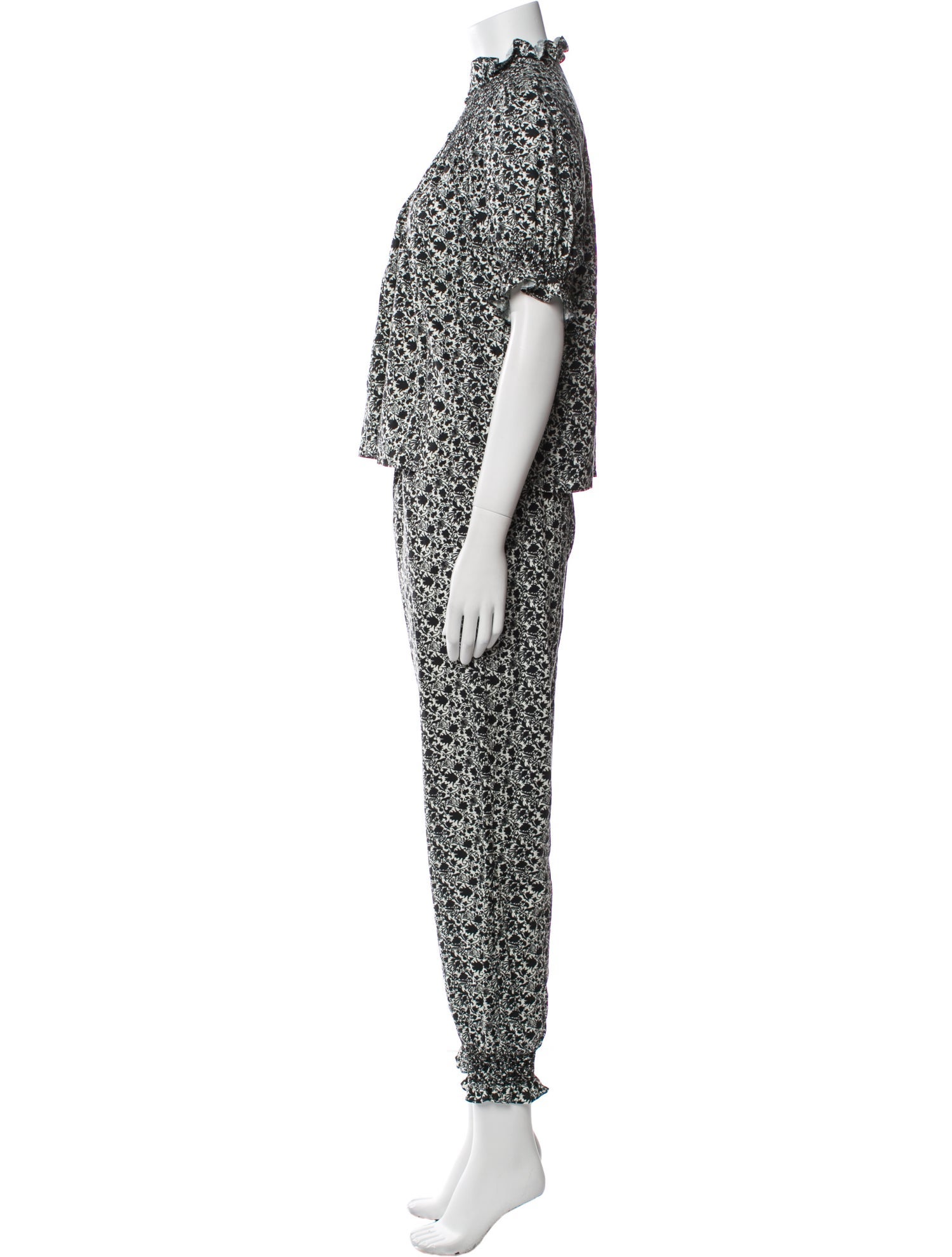 Loretta Caponi Printed Pant Set