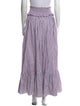 Loretta Caponi Striped Midi Length Skirt