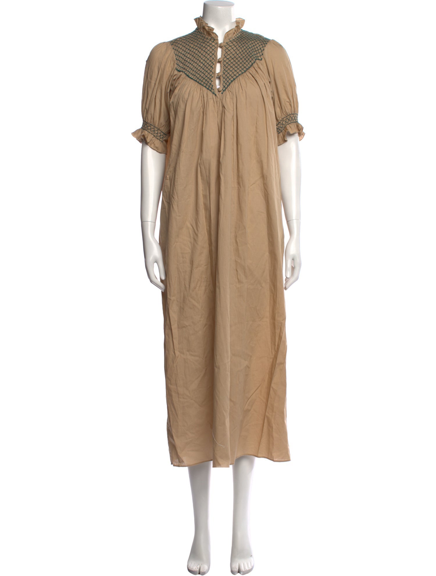 Loretta Caponi Mock Neck Long Dress w/ Tags