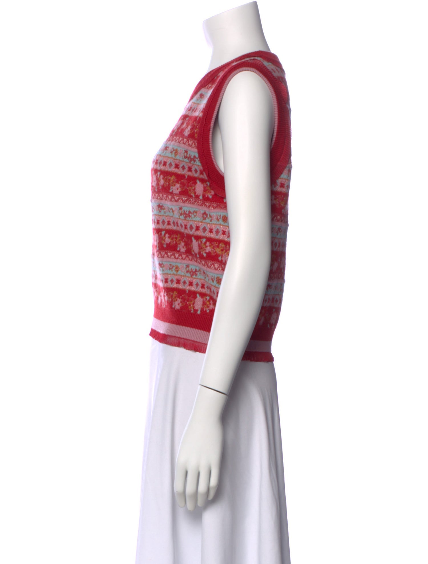 Loretta Caponi Wool Striped Sweater