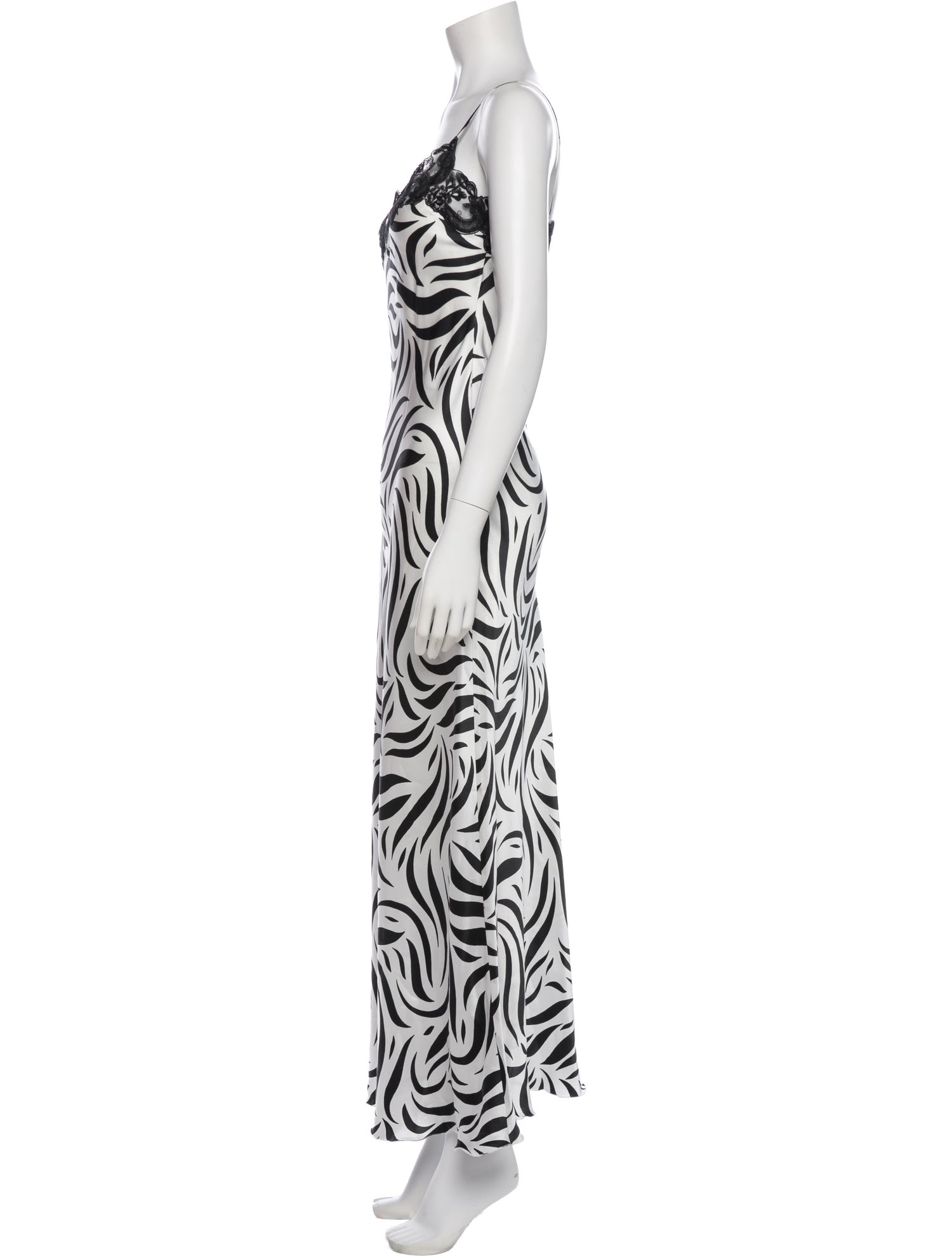 Loretta Caponi Silk Long Dress