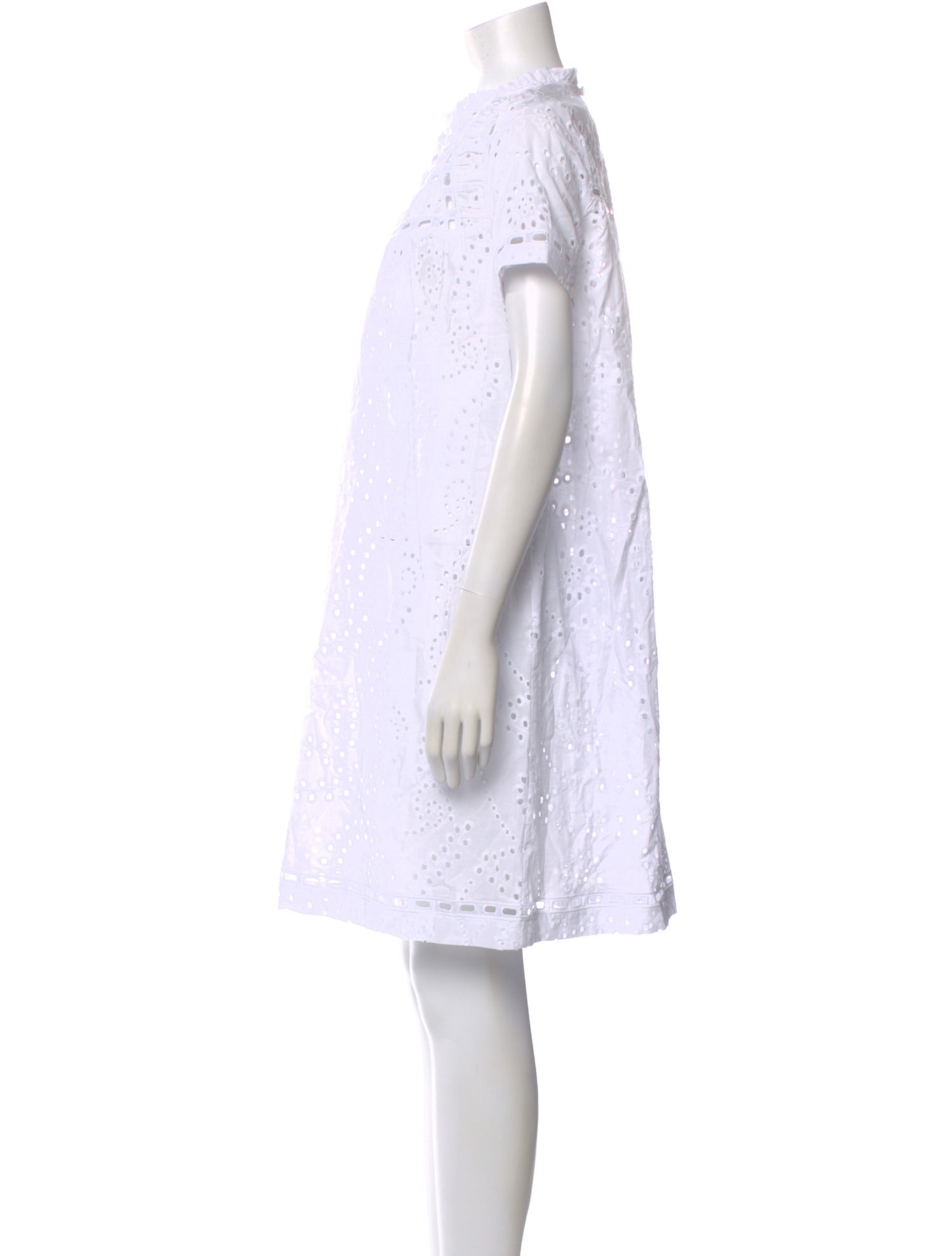 Loretta Caponi Crew Neck Knee-Length Dress