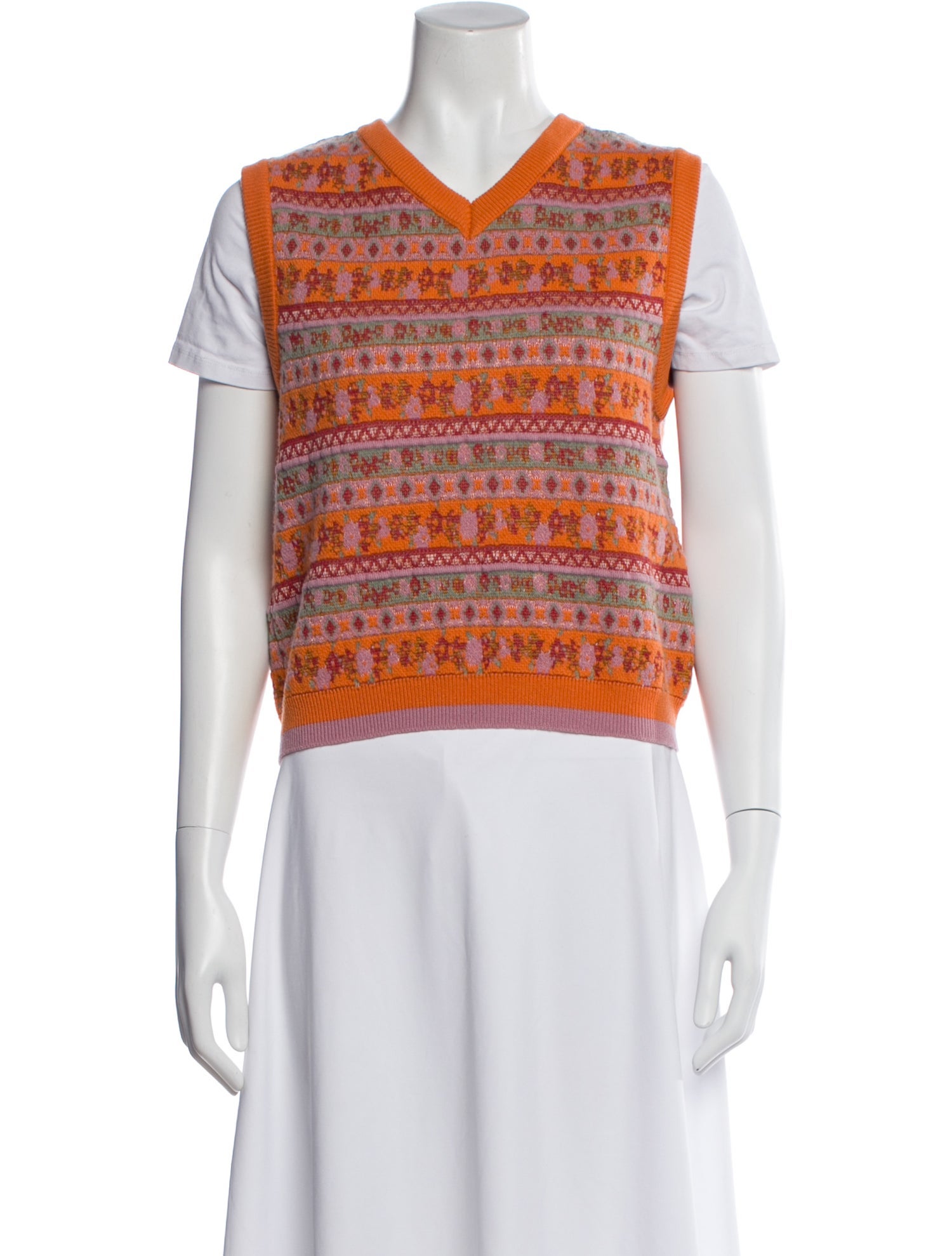 Loretta Caponi Wool Printed Sweater