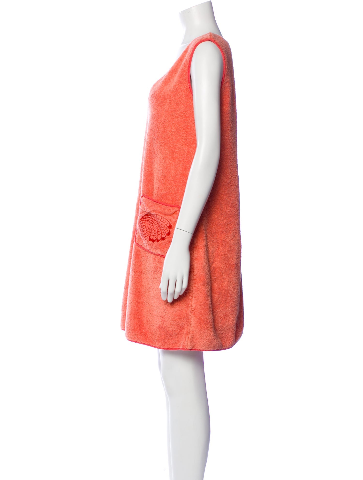 Loretta Caponi V-Neck Mini Dress