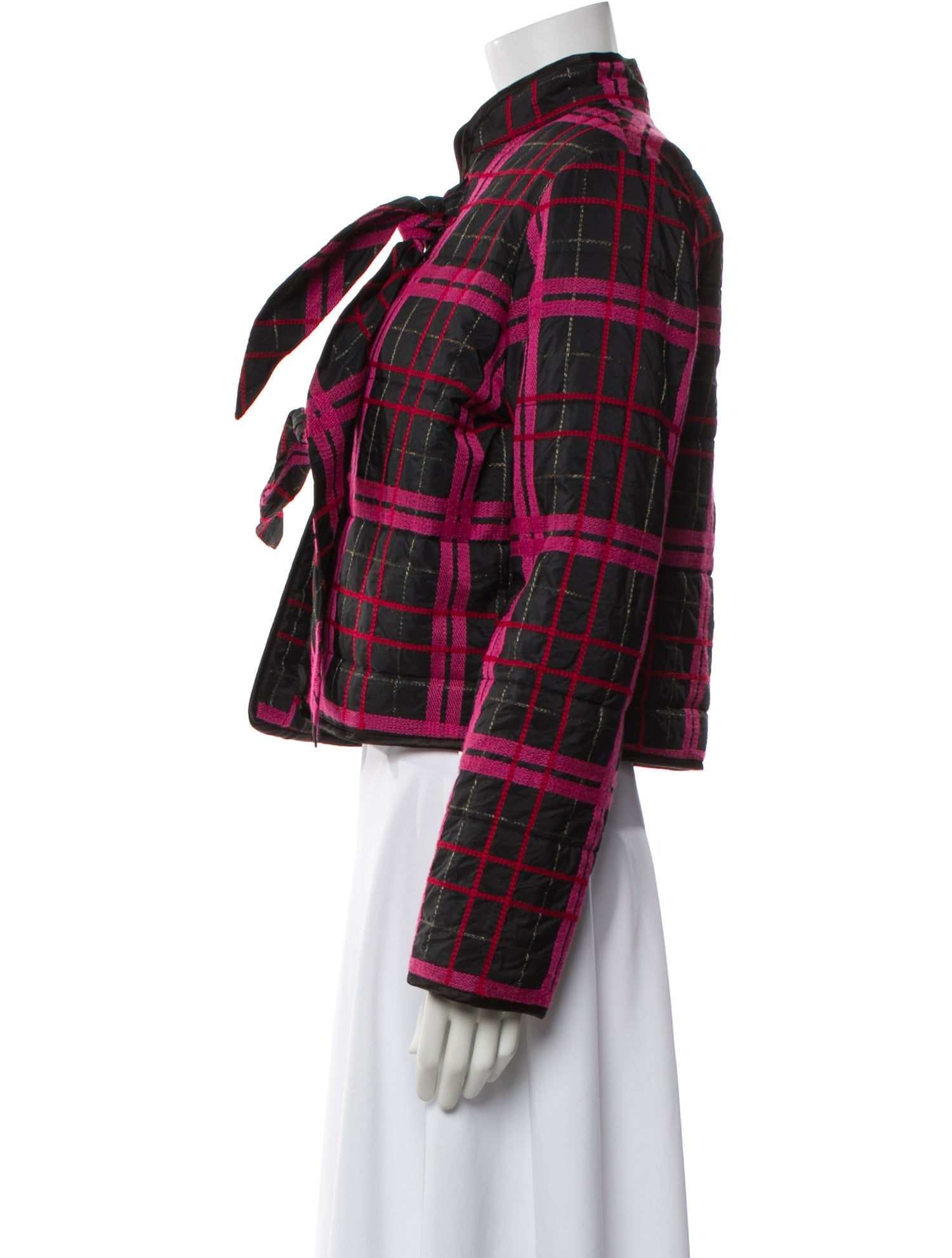 Loretta Caponi Plaid Print Jacket w/ Tags