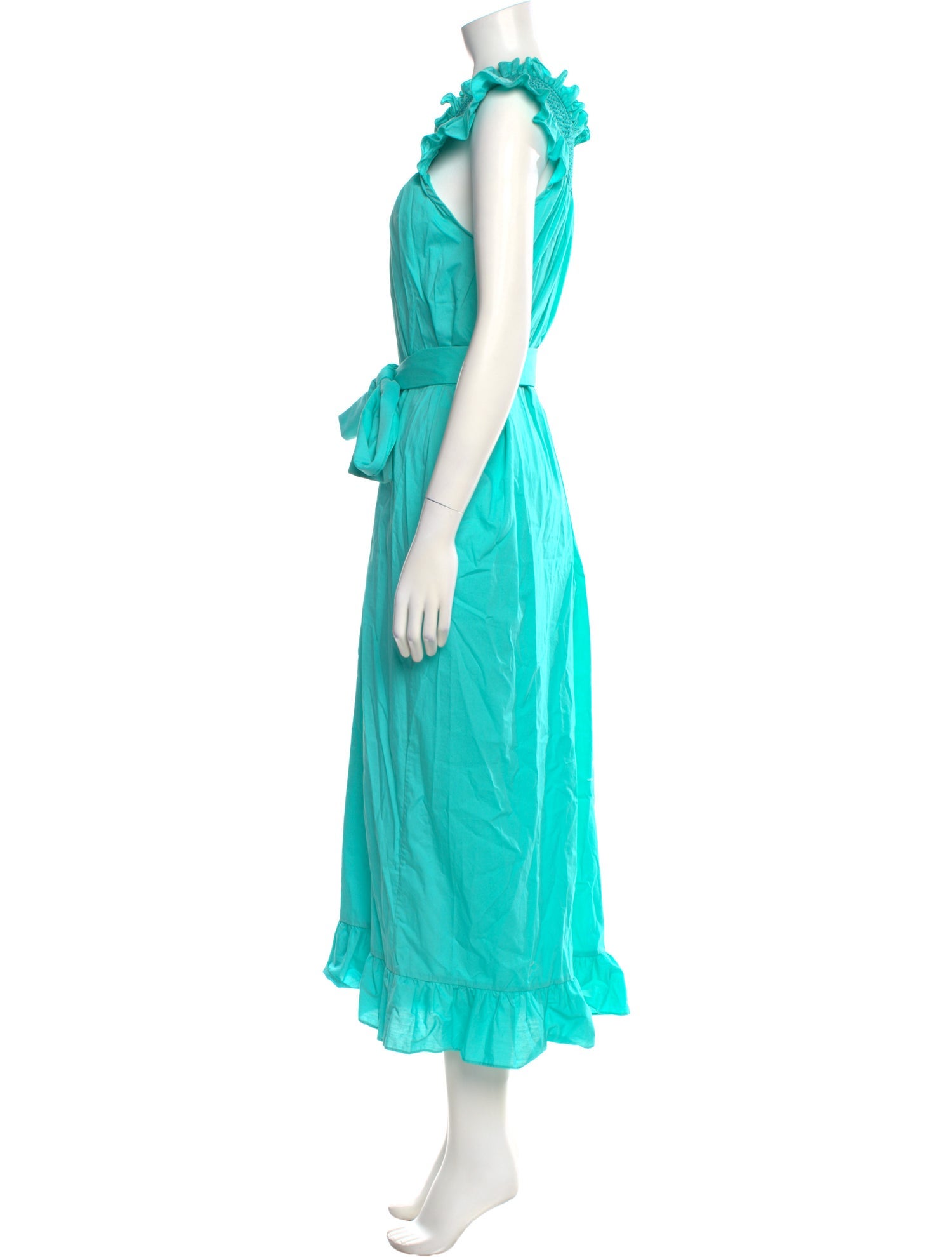 Loretta Caponi Cowl Neck Long Dress