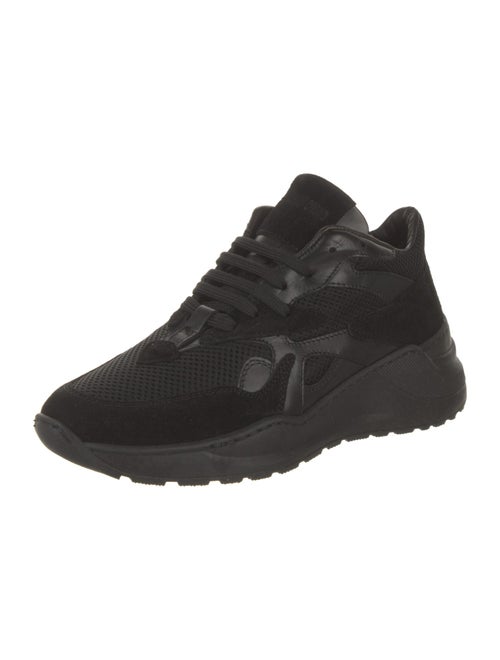Lonely Crowd Suede Mesh Accents Athletic Sneakers