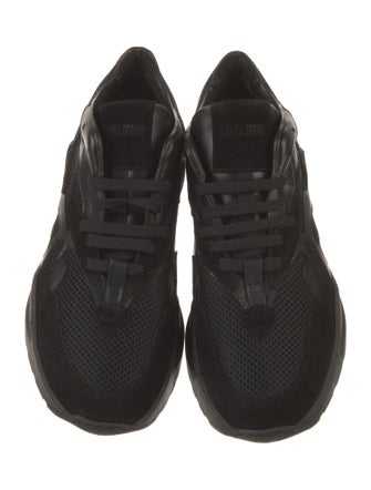 Lonely Crowd Suede Mesh Accents Athletic Sneakers