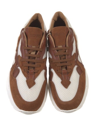 Lonely Crowd Suede Printed Athletic Sneakers