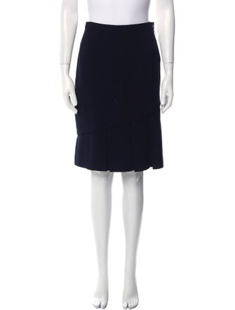 Louis Feraud Wool Knee-Length Skirt