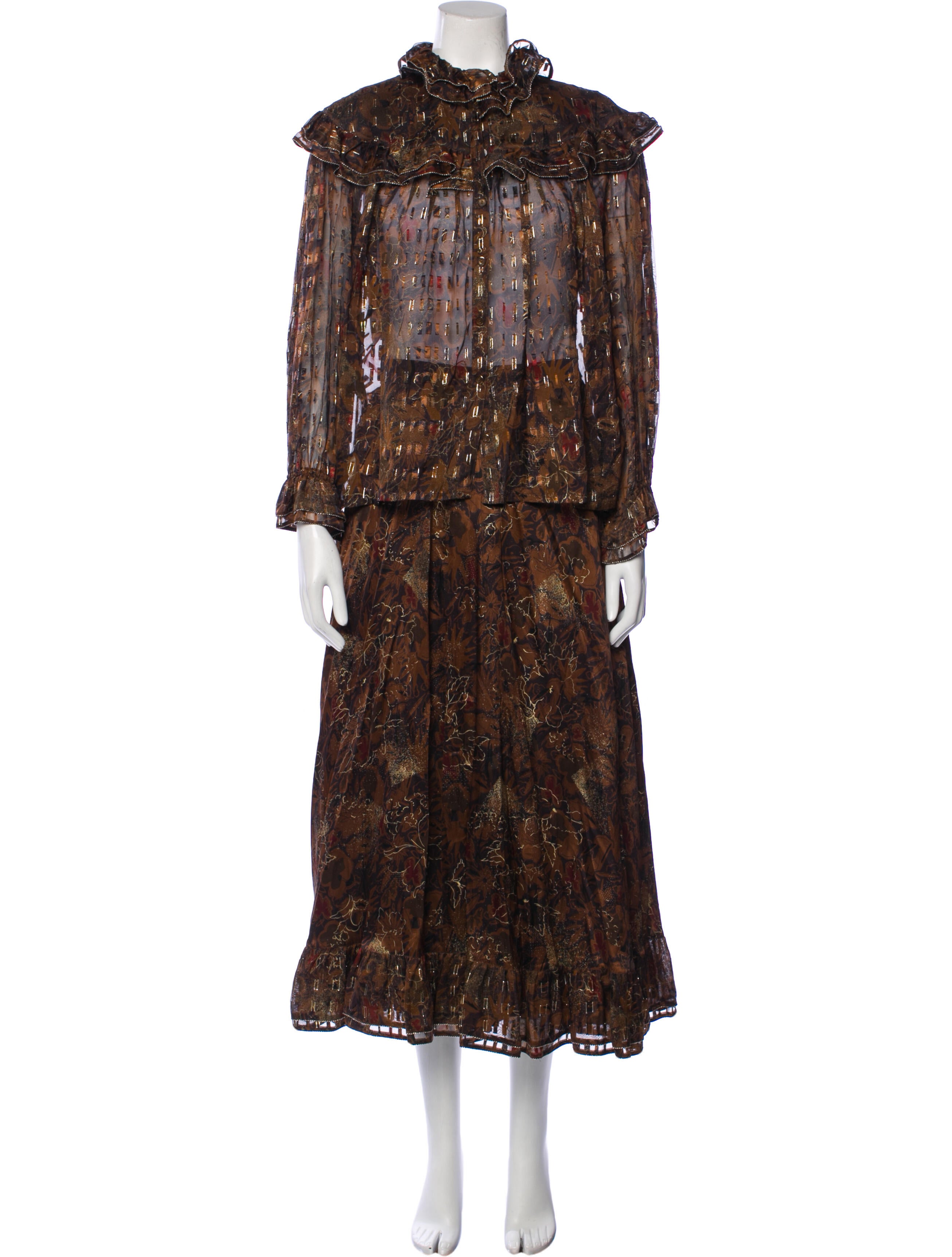 Louis Feraud Vintage Late 1980's - Early 1990's Skirt Set