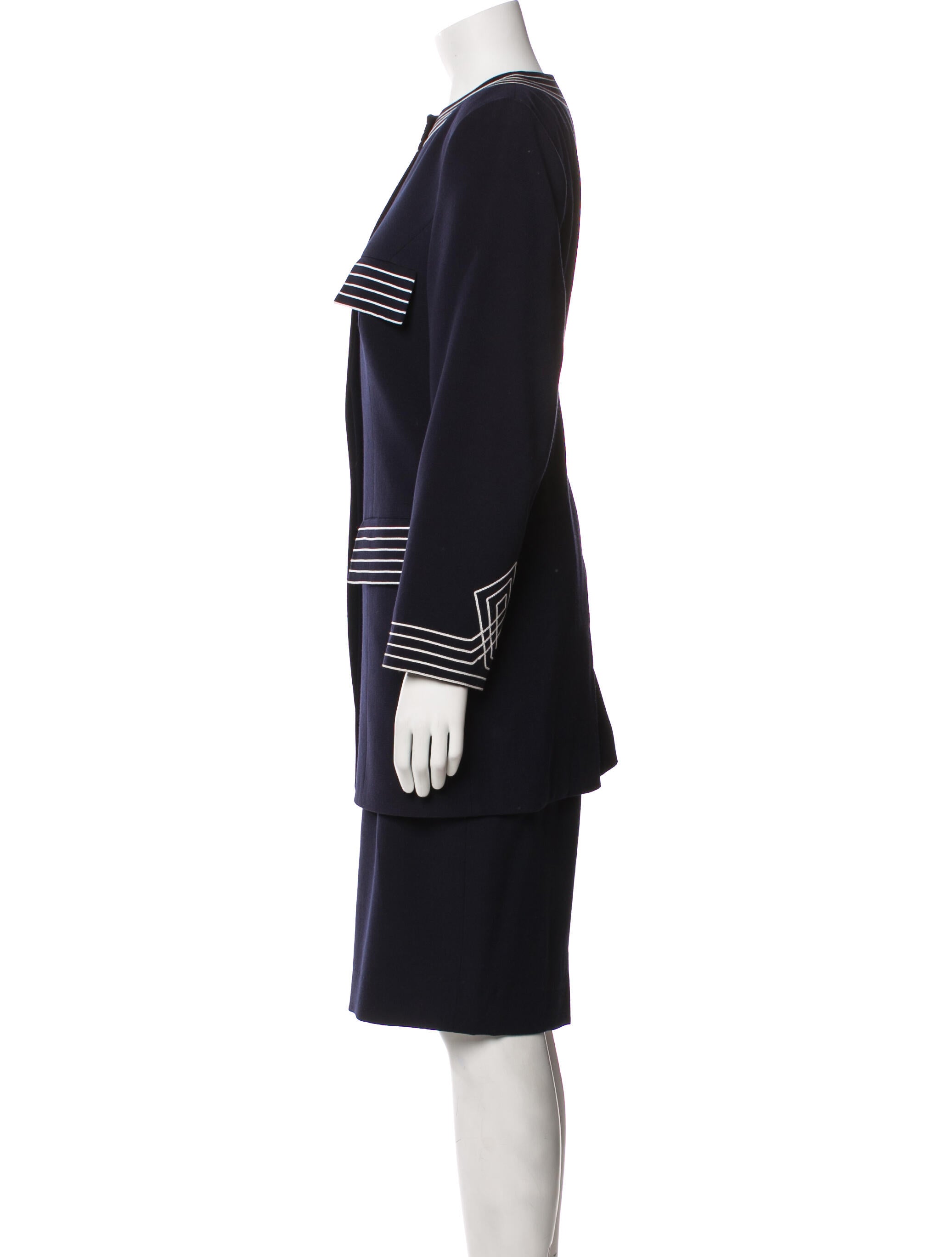 Louis Feraud Vintage 1980's Skirt Set