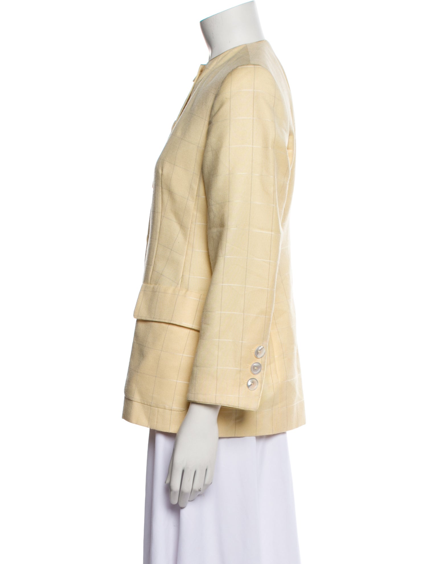 Louis Feraud Plaid Print Jacket