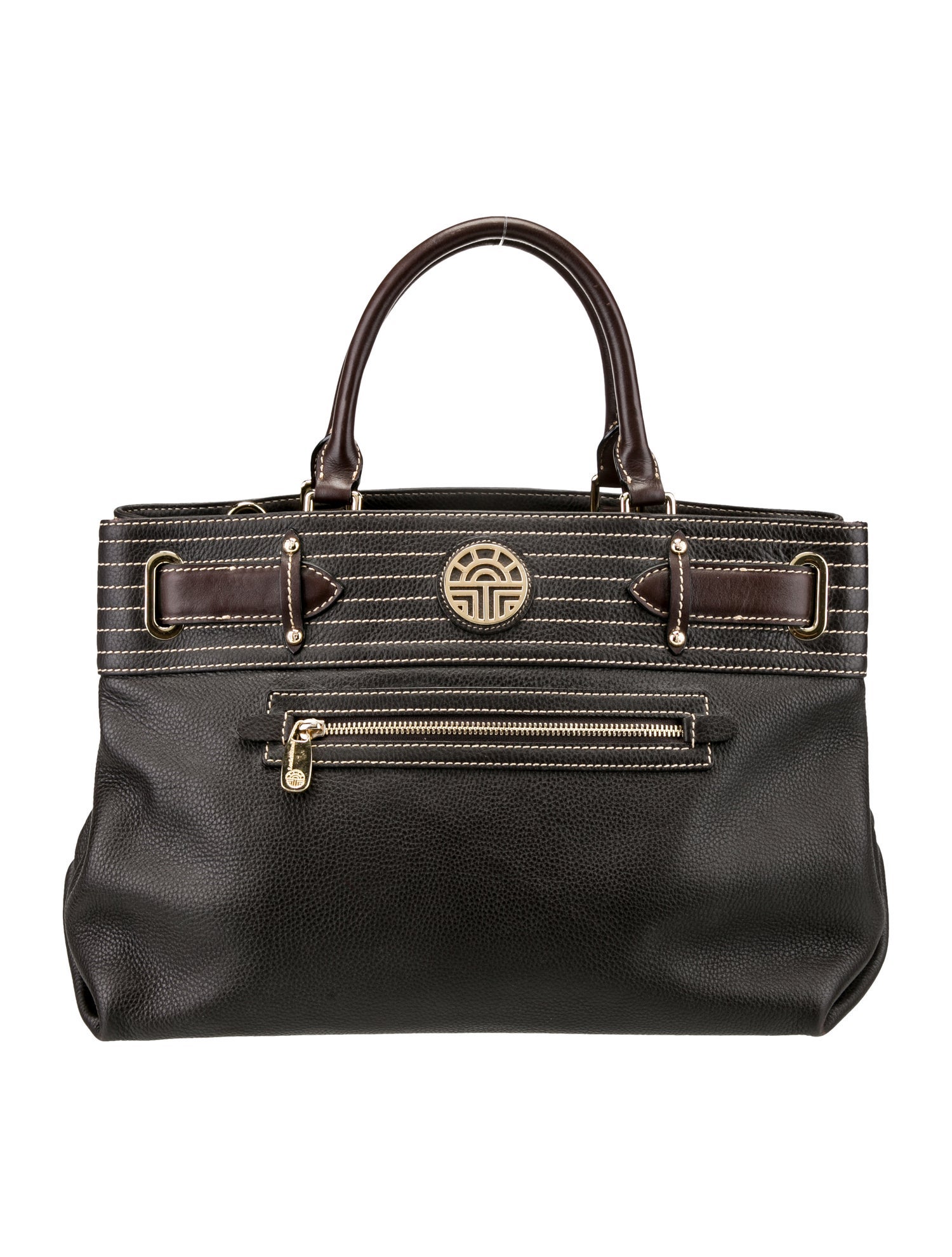 Louis Feraud Leather Top Handle Bag