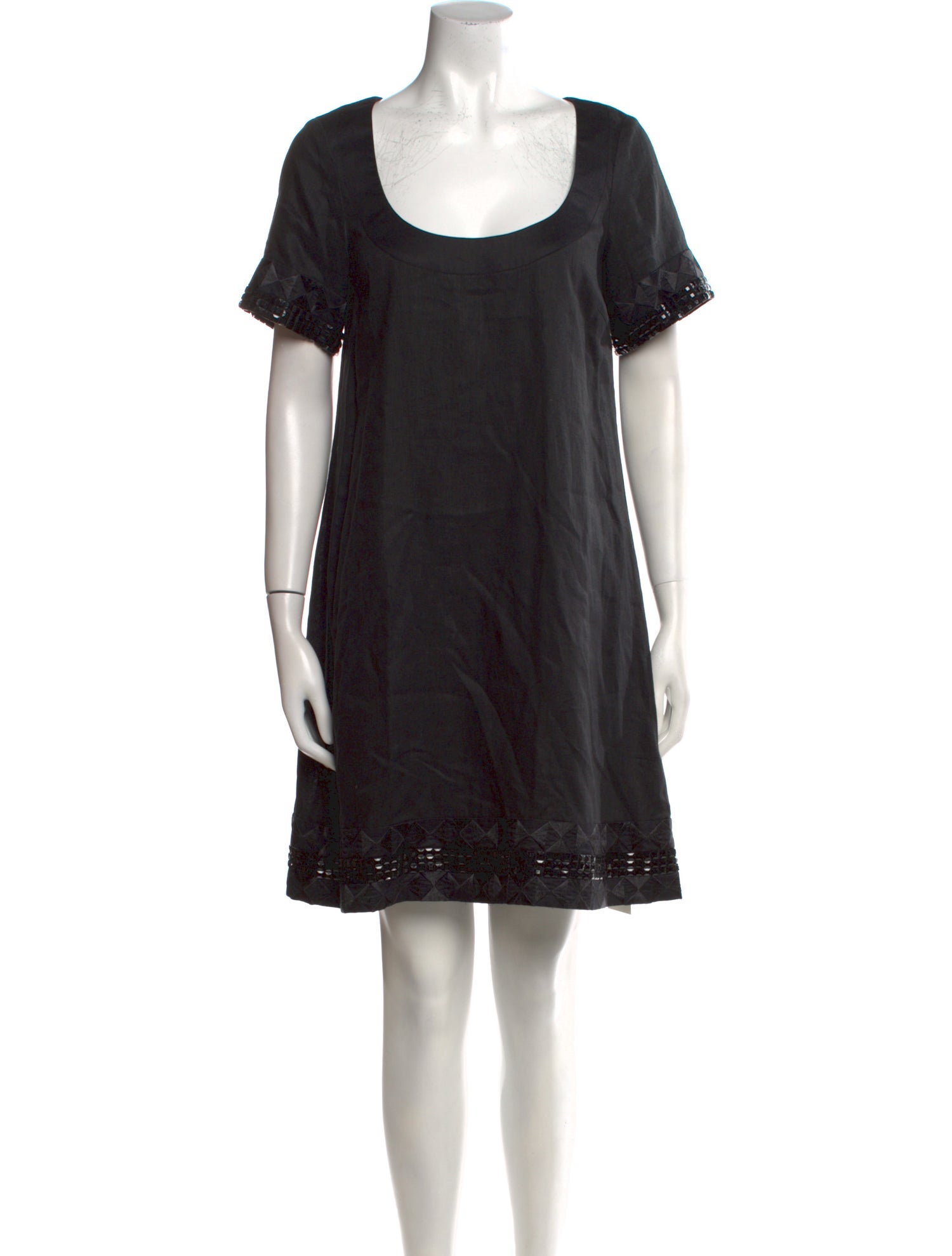 Louis Feraud Linen Knee-Length Dress