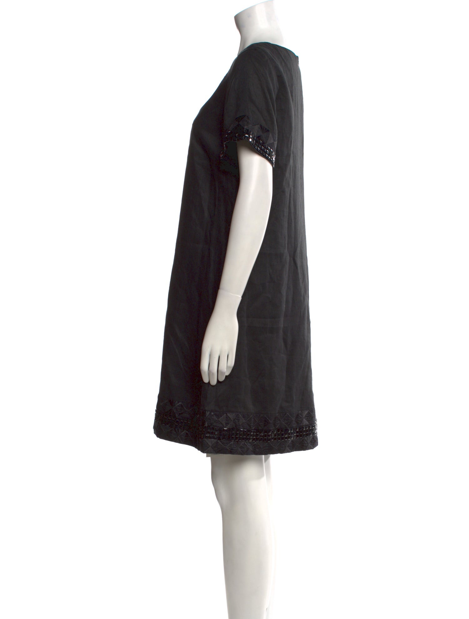 Louis Feraud Linen Knee-Length Dress
