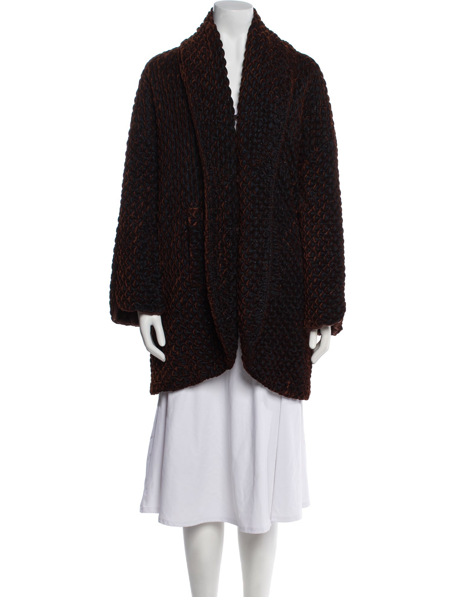 Louis Feraud Vintage 1990 Faux Fur Coat