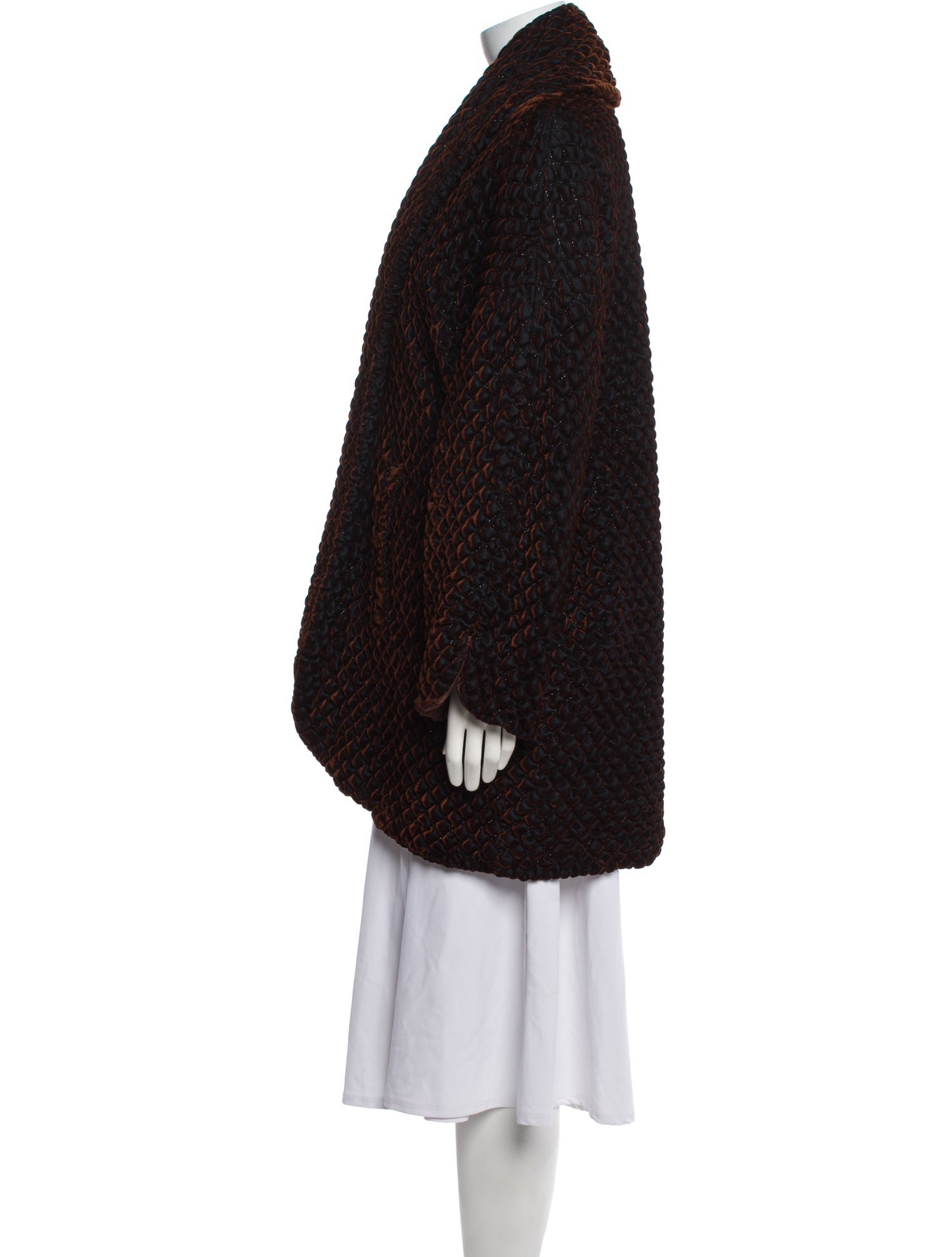 Louis Feraud Vintage 1990 Faux Fur Coat