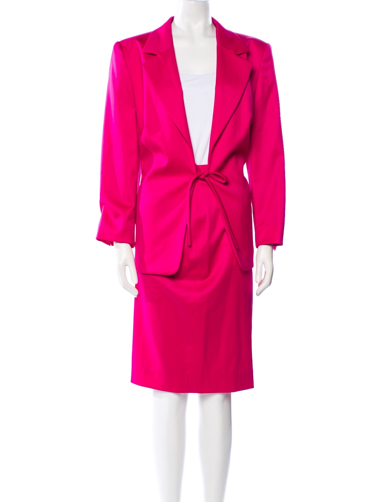 Louis Feraud Virgin Wool Skirt Set