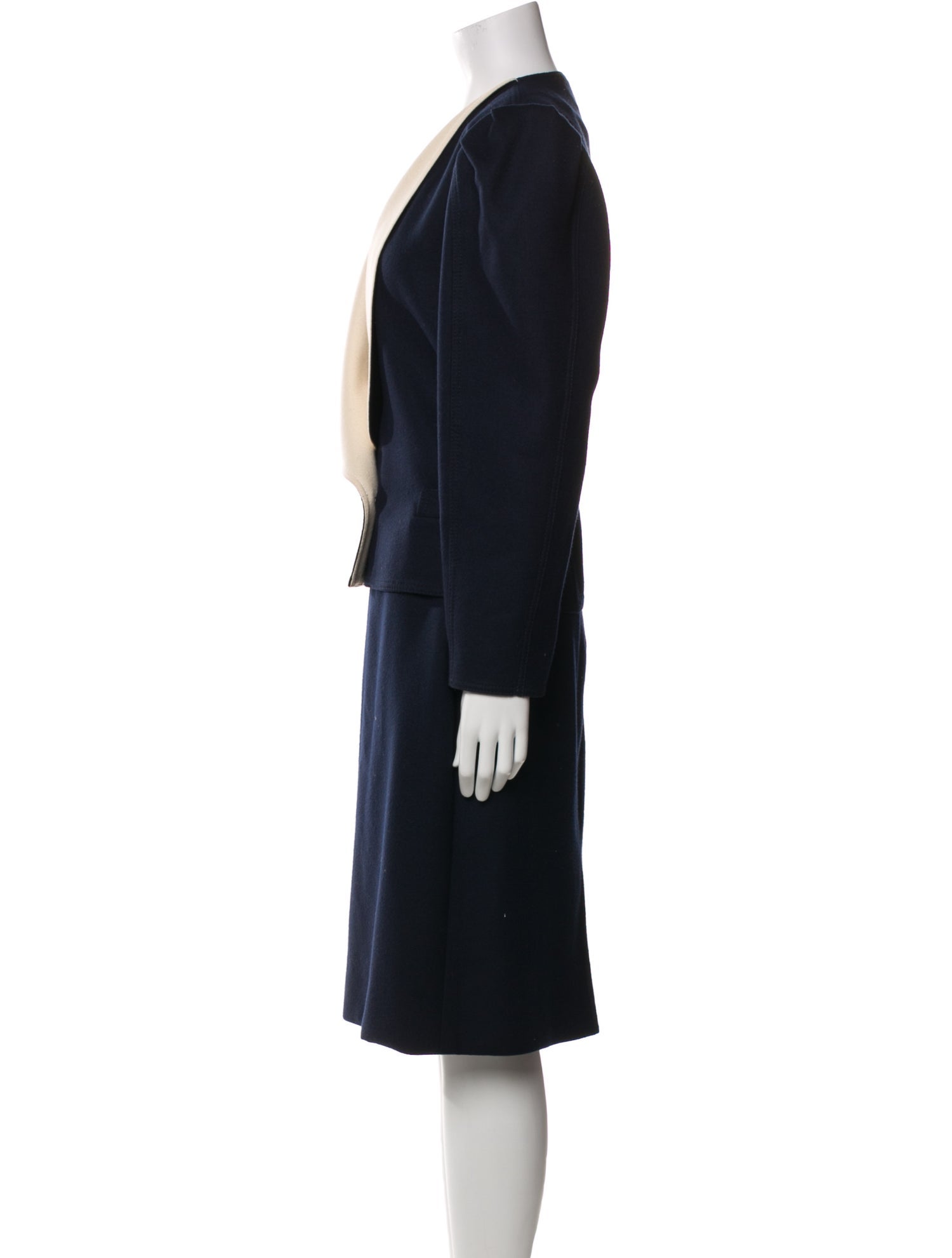 Louis Feraud Vintage Wool Skirt Suit