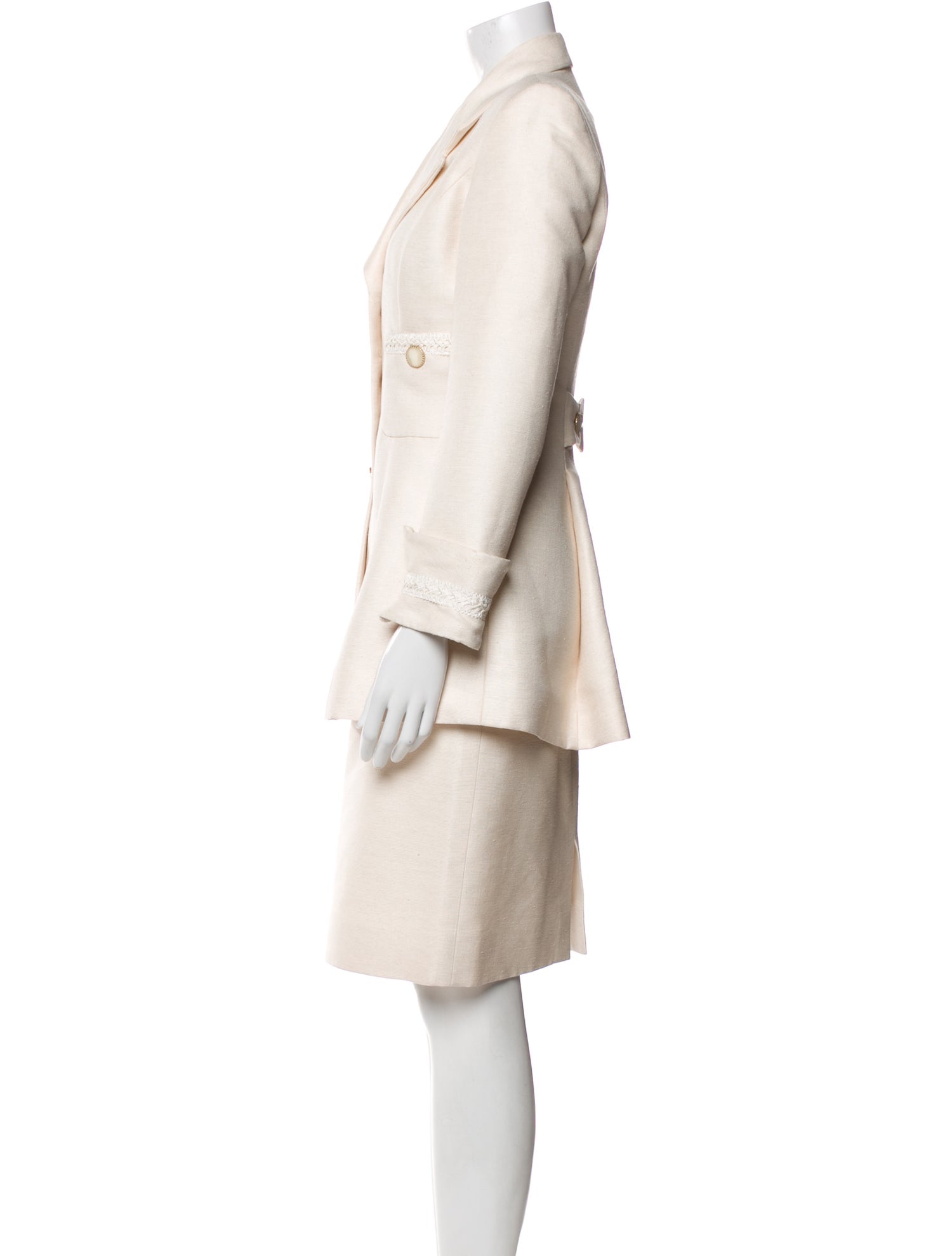 Louis Feraud Vintage Silk Skirt Suit