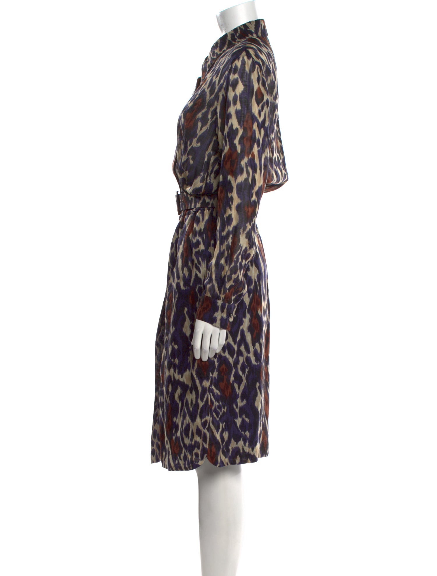 Louis Feraud Wool Knee-Length Dress
