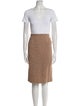 Louis Feraud Wool Tweed Pattern Skirt Set