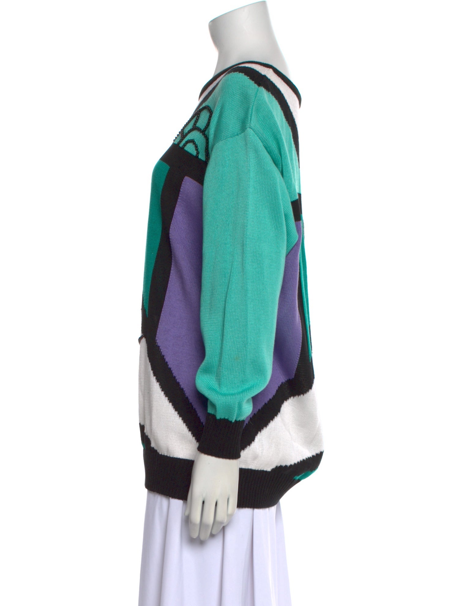 Louis Feraud Printed Crew Neck Sweater