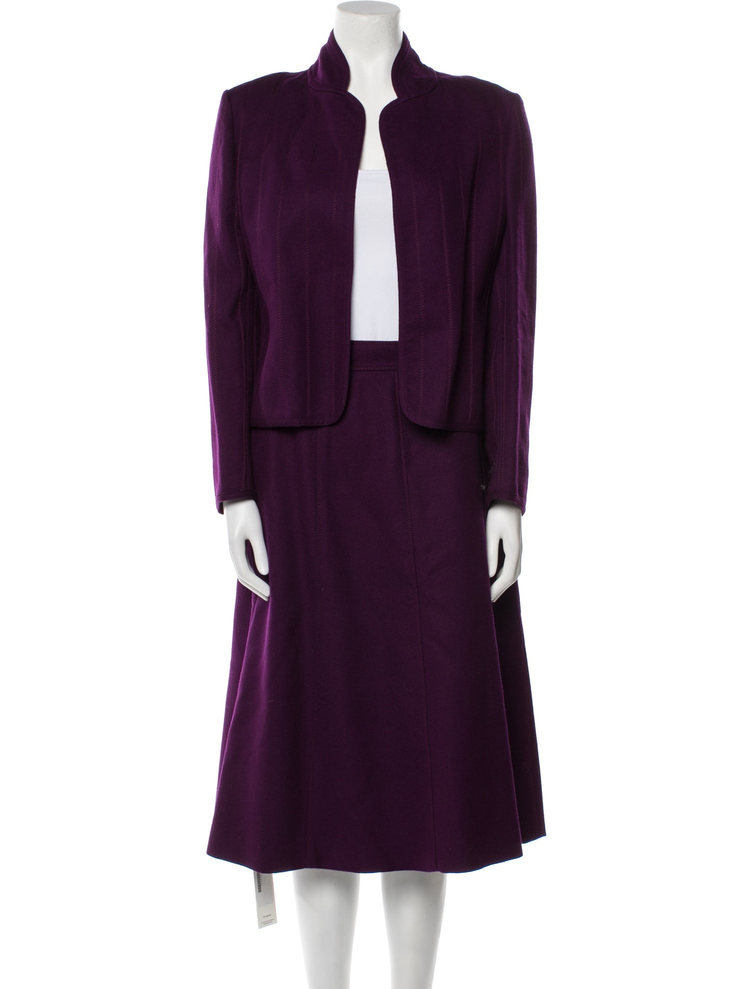 Louis Feraud Wool Skirt Set