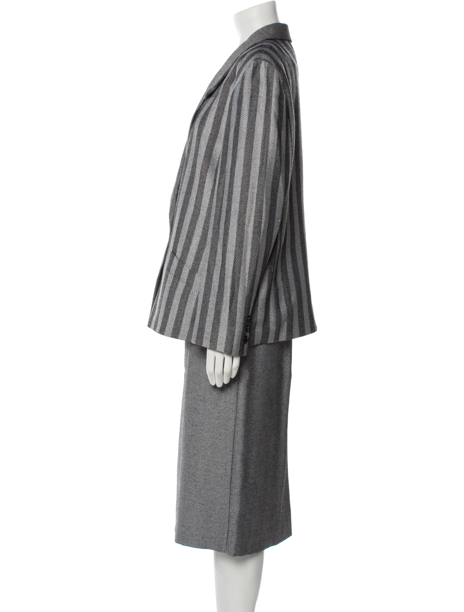 Louis Feraud Striped Skirt Suit