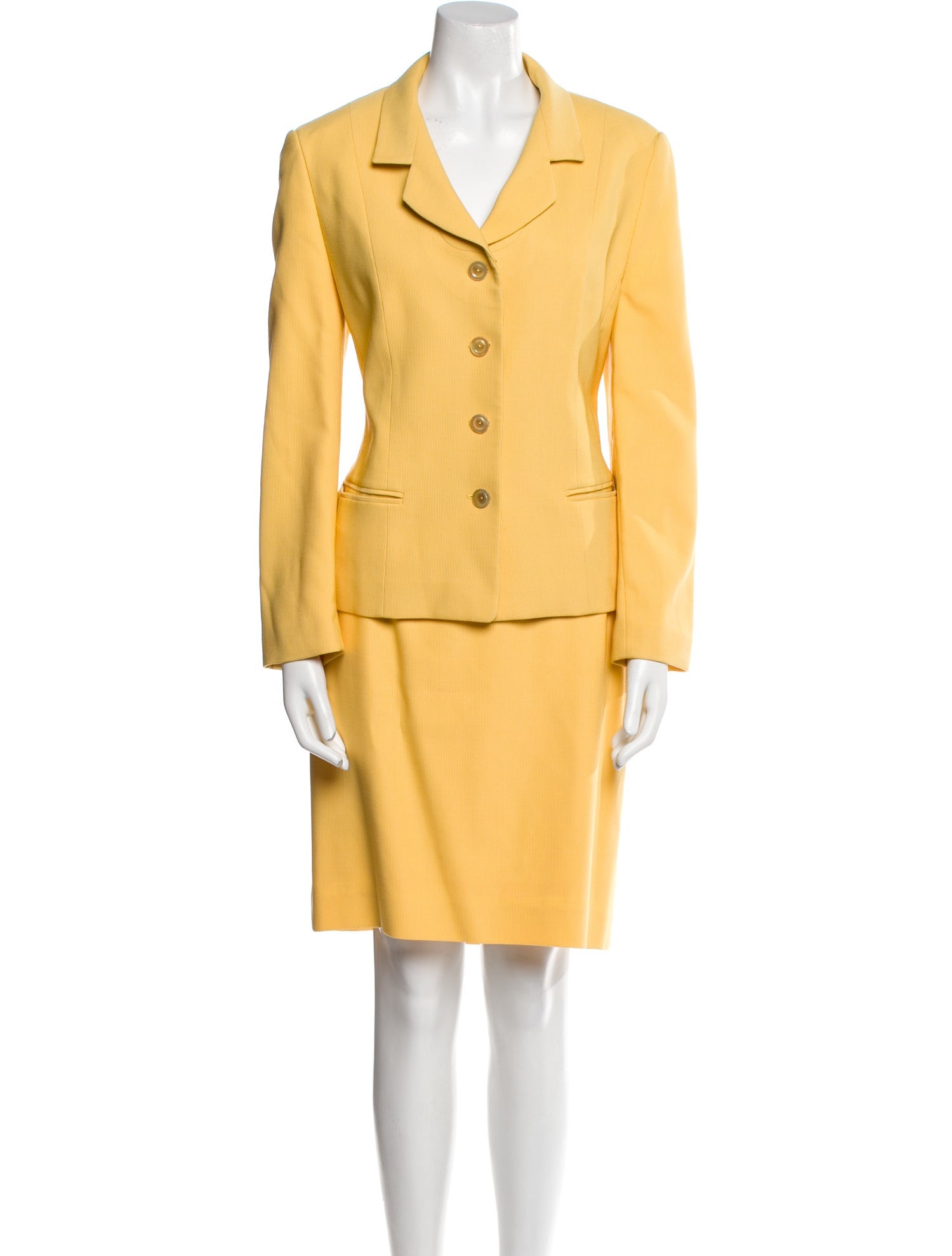 Louis Feraud Virgin Wool Skirt Suit