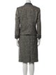 Louis Feraud Wool Tweed Pattern Skirt Suit