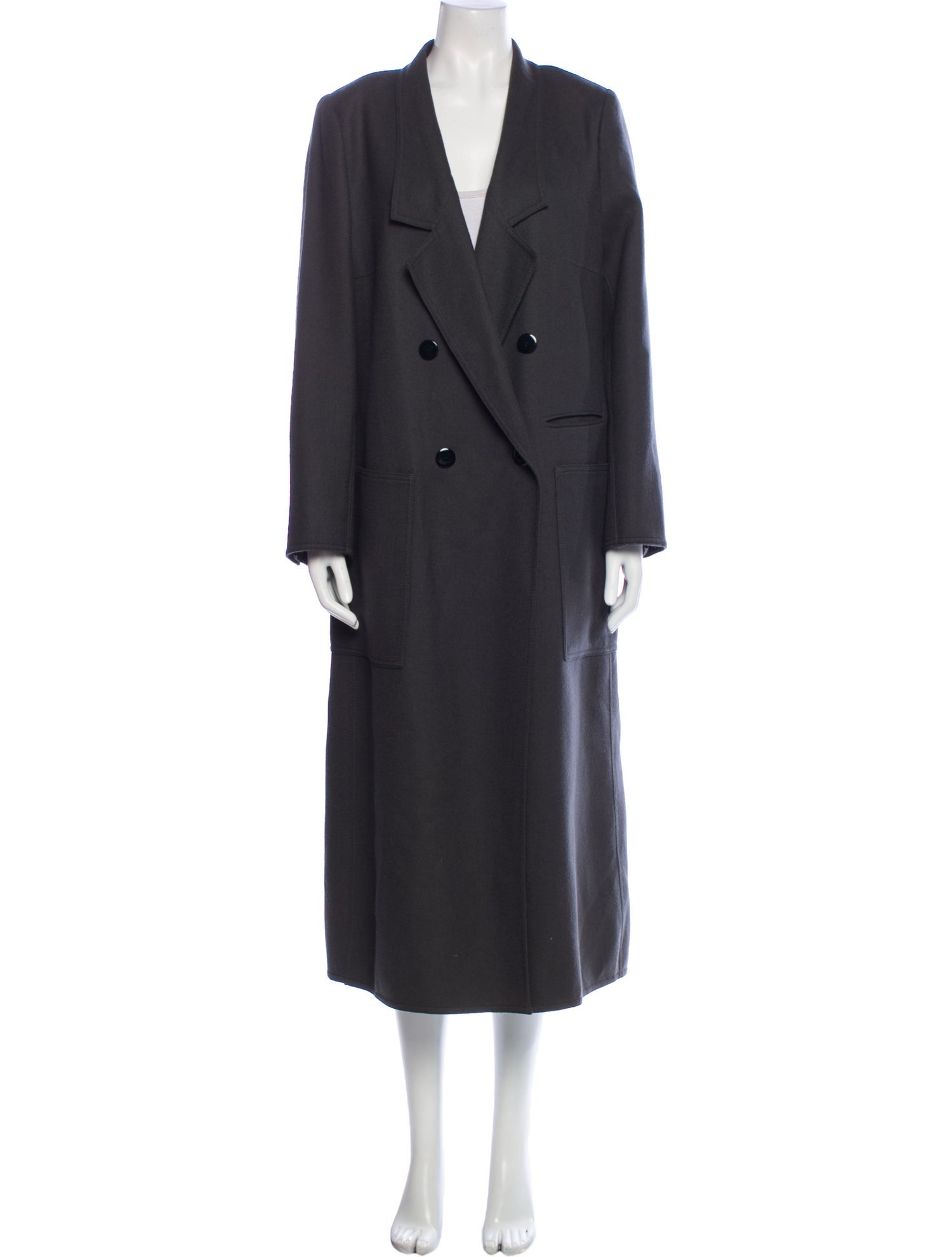 Louis Feraud Vintage Virgin Wool Trench Coat